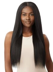 Outre Batik Premium Multi Blend NEESHA NATURAL YAKI 18" 20" 22" + 4x4 HD Lace Closure