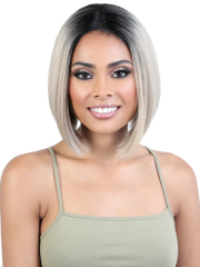 Motown Tress Human Hair Blend Deep Part Lace Wig - HBLDP.JET