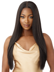 Outre 100% Human Hair Blend 5"x5" Lace Closure Wig - HHB-YAKI STRAIGHT 26"