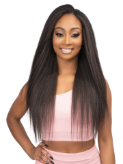 Janet Collection Remy Illusion Premium Synthetic KINKY STRAIGHT Extension 7pcs 18"