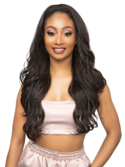 Janet Collection Remy Illusion 100% Human Hair Mix Easy N Swift Half Wig - YUMA