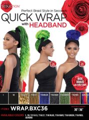 Motown Tress Seduction Synthetic Hair Quick Wrap  Headband Wig 