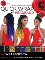 Motown Tress Seduction Synthetic Hair Quick Wrap Headband Wig - WRAP.SNC36W