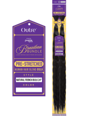 Outre Premium Purple Pack Brazilian Bundle Pre-stretched NATURAL FRENCH Bulk