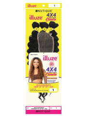 Nutique Illuze Human Hair Mix Multi 3pcs Bundles + 4x4 Closure - DEEP