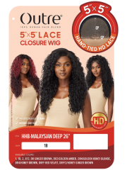 Outre Premium Purple Pack Brazilian Boutique Weave - VIRGIN VOLUME PRESSED 18" 20" 22" + Closure