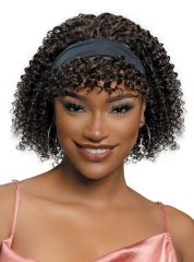 Janet Collection 100% Human Hair Crescent Band Wig - AMANDA