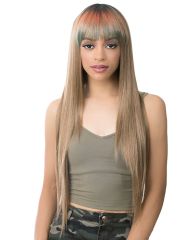 Its A Wig Human Hair Mix Full Wig - BANG STRAIGHT 32"