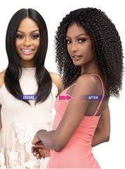 Janet Collection Luscious Remy Indian Human Hair Wet & Wavy HD Lace Wig - BOHEMIAN