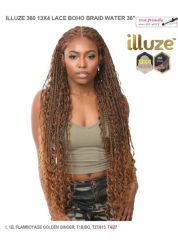 Nutique Illuze 360 Virtually Undetectable 13x4 HD Lace Wig -BOHO BRAID WATER 36"