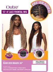Outre Pre-Braided 13x4 Glueless HD Lace Frontal Wig- BOHO BOX Braid 30"