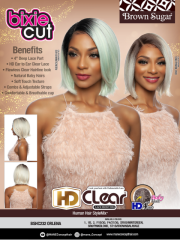 BROWN Mane Concept Brown Sugar Bixie Cut HD Clear Lace Front Wig - ORLENA BSHC232