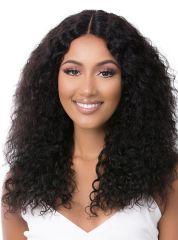 Its A Wig Brazilian Human Hair Wet N Wavy Lace Part Wig - BUDDI