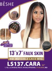 Beshe Premium Synthetic 13x7 HD Invisible Fake Skin Lace Wig - LS137.CARA