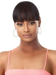 Outre Pretty Quick Premium Synthetic Bun - CLASSIC BLUNT BANG