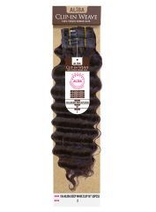 Janet Collection 100% Virgin Human Hair 11A Aliba DEEP WAVE Clip-In Weave 8pc