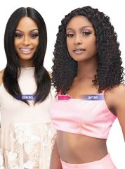 Janet Collection Luscious Remy Indian Human Hair Wet & Wavy HD Lace Wig - DEEP