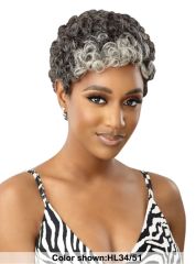 Outre Fab & Fly Gray Glamour 100% Human Hair Wig - DINA