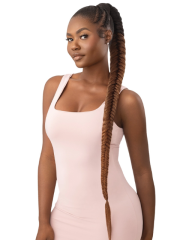 Outre Pretty Quick Wrap Pony - NATURAL BRAIDED FISHTAIL 42"