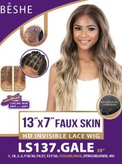 Beshe Premium Synthetic 13x7 HD Invisible Fake Skin Lace Wig - LS137.GALE