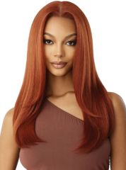 Outre 100% Human Hair Blend 5"x5" Glueless Lace Closure Wig - HHB-NATURAL YAKI 22