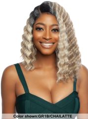 Mane Concept Melanin Queen HD Crimp Human Hair Blend Lace Wig - NAYA CRIMP