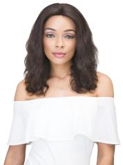 Janet Collection Natural Virgin Remy Human Hair 360 Lace Wig - NATURAL 18