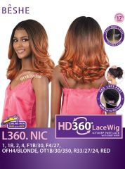 Beshe Natural Texture 360 HD Deep Part Lace Wig - L360.NIC