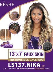 Beshe Premium Synthetic 13x7 HD Invisible Faux Skin Lace Wig - LS137.NIKA