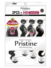 Mane Concept Pristine BODY WAVE Weave 3PCS + HD Pre-plucked Part Lace Closure (PTW401)