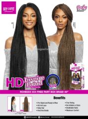 Mane Concept HD Inspire Braid 4x4 Free Part Lace Front Wig -  BOX BRAID 46