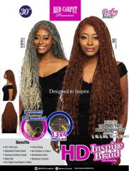 Mane Concept HD Inspire Braid 13x4 Free Part Lace Front Wig - RCHB208 BOHO BOX BRAID 30