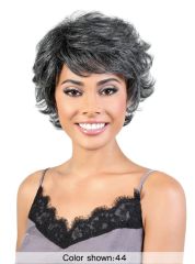 Motown Tress Human Hair Silver Gray Hair Collection Wig - SH.BRENDA