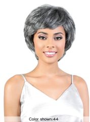 Motown Tress Human Hair Silver Gray Hair Collection Wig - SH.RITA