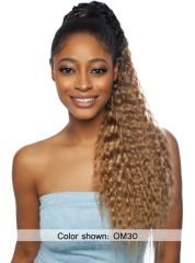 Mane Concept Mega Brazilian Crochet Ponytail Drawstring - SUPER WAVE 26