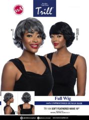 Mane Concept Brazilian Virgin Remy Trill Full Wig - SOFT FEATHERED WAVE 10 (TR1184)