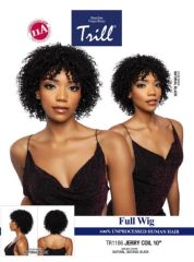 Mane Concept Trill 11A 100% Unprocessed Human Hair Full Wig-JERRY COIL 10"(TR1186)