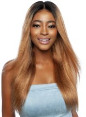 Mane Concept Trill 13A Human Hair HD Pre-Colored Lace Front Wig - TROC202 OMBRE HONEY STRAIGHT 24