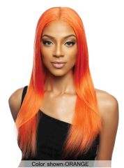 Mane Concept Trill 13A Human Hair HD Pre-Colored Lace Front Wig - 13A ORANGE STRAIGHT 28"