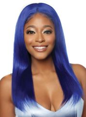 Mane Concept Trill 13A Human Hair HD Pre-Colored Lace Front Wig - ROYAL BLUE STRAIGHT