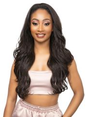 Janet Collection Remy Illusion 100% Human Hair Mix Easy N Swift Half Wig - YUMA
