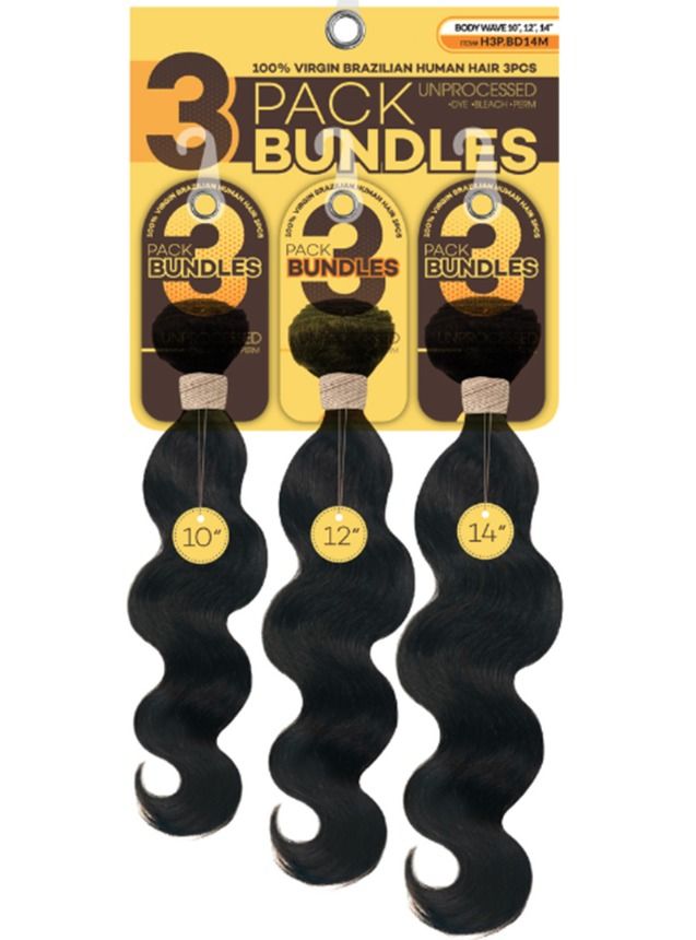 3 pack brazilian top hair