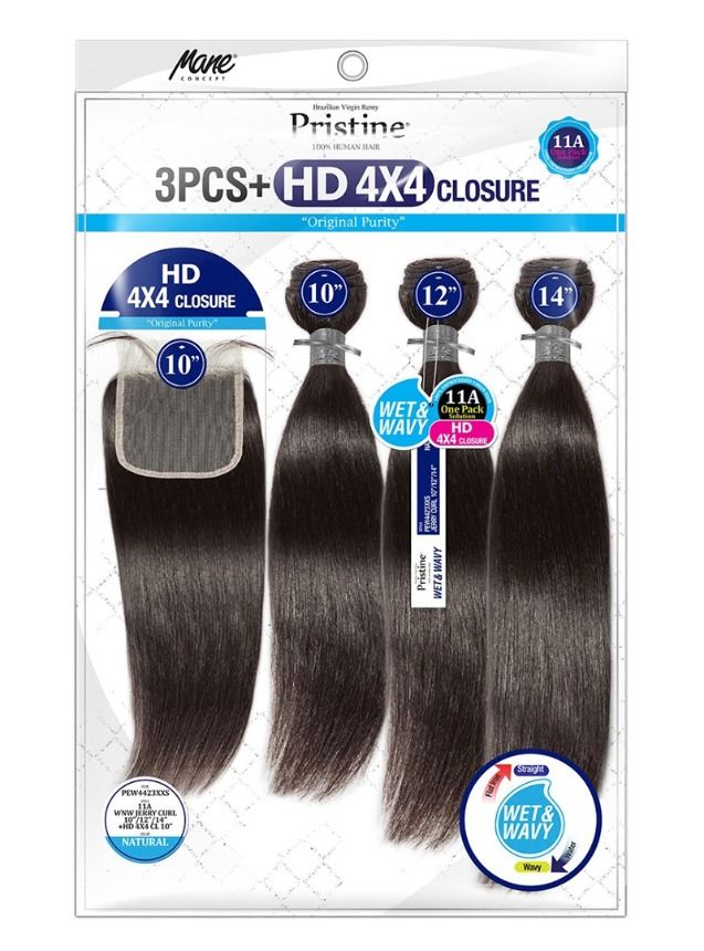 Pristine 11A Jerry Curl + HD 4X4 Closure Pristine 11A Jerry Curl + HD 4X4 Closure
